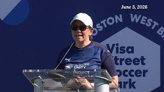 Visa Street Soccer Park Boston Ribbon Cutting