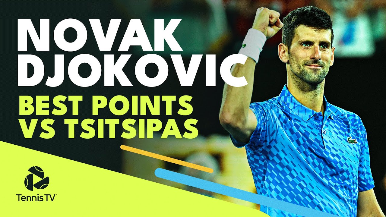 Novak Djokovics BEST ATP Points vs Stefanos Tsitsipas 🔥