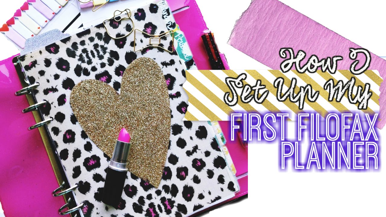 How I Set-Up My First Filofax Planner // villabeauTIFFul - YouTube
