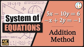 How to solve a system of linear equations using the addition method