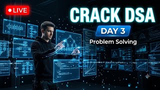 🔴 LIVE | DSA from Scratch 🚀 | Day 3 | Problem Solving & Coding Practice | Study With Me
