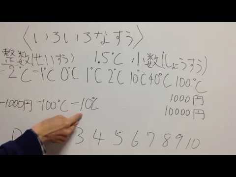 小学算数 いろいろなすう 主に おもに 整数 せいすう 算数小1