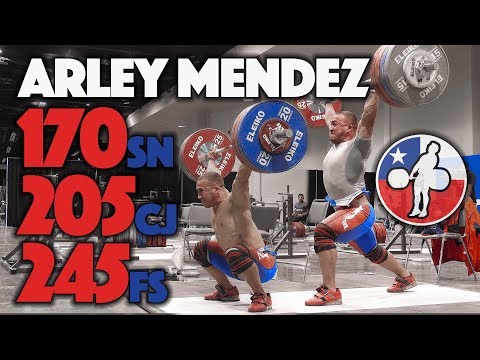 Arley Mendez Heavy Training (170 Snatch, 205 C&J, 245 FS