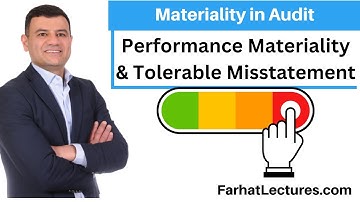 Performance Materiality Tolerable Misstatement Audit Course CPA Exam AUD