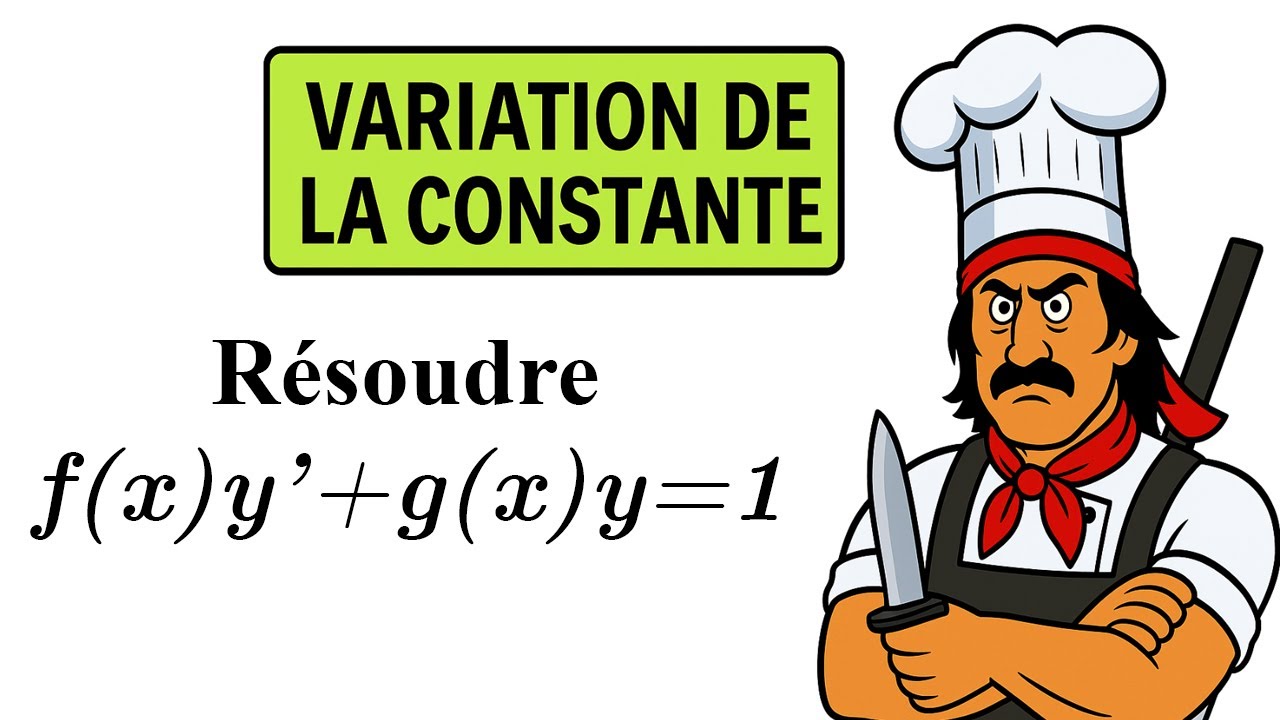 La méthode de la variation de la constante pour résoudre cette équation — free download