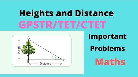 HSTR _Heights and Distance#trigonometry#heights_and_distance_problems_#easy_method