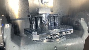 5 axis milling, Hermle Automation with FCS clamping and Tebis 4.1 CAM