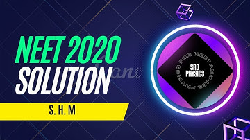 The phase difference between displacement and acceleration of a particle in a simple  NEET 2020