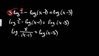 Solving A Logarithmic Equation