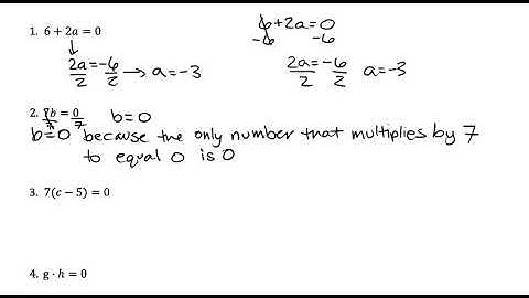 Solving Quadratic Equations with the Zero Product Property Video