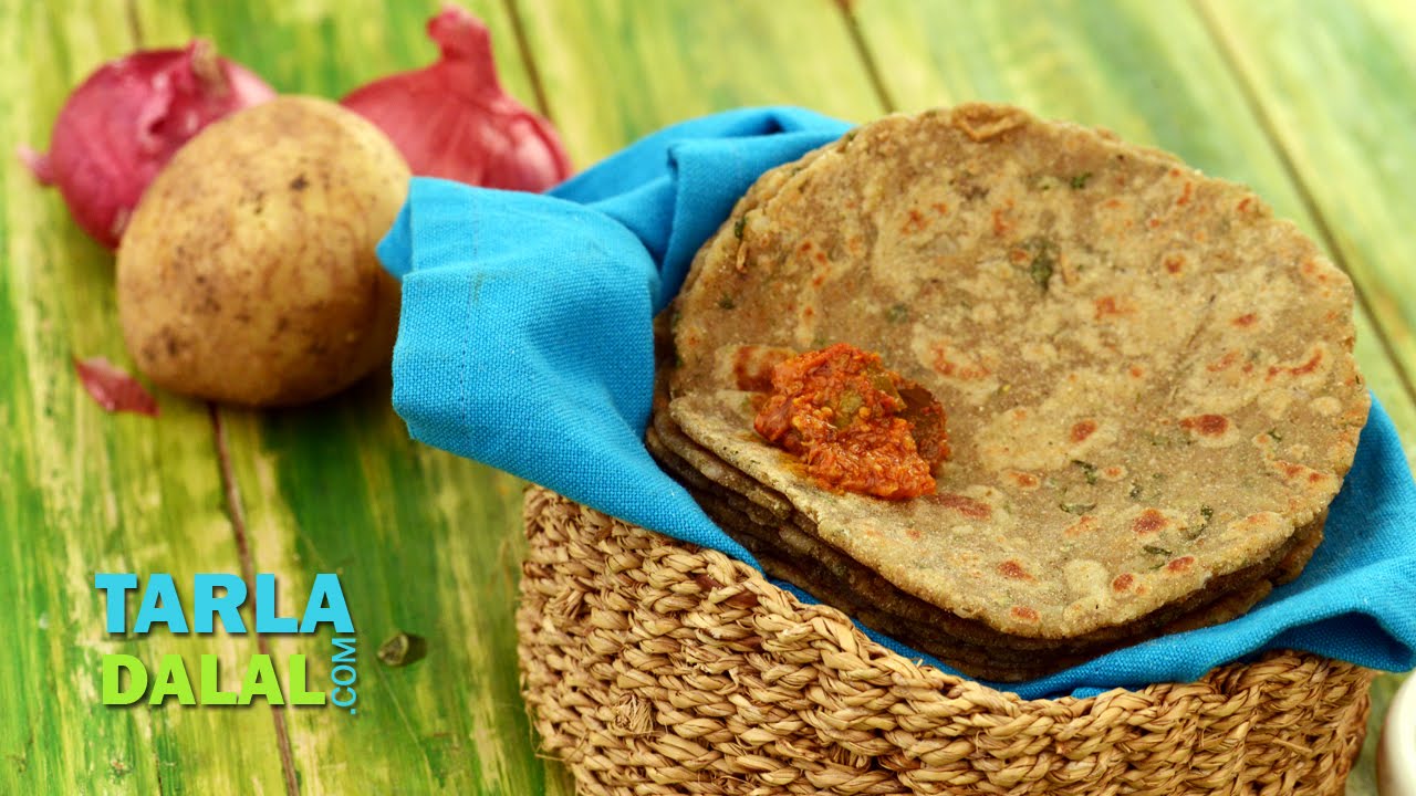 બાજર અને બટાટાની રોટલી Bajra Aloo ki Roti (In Gujarati) by Tarla Dalal