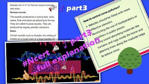 #Ncert #science #Sound part 3 video of sound | chapter 13 | #Kritikajnv #noisepollution class 8