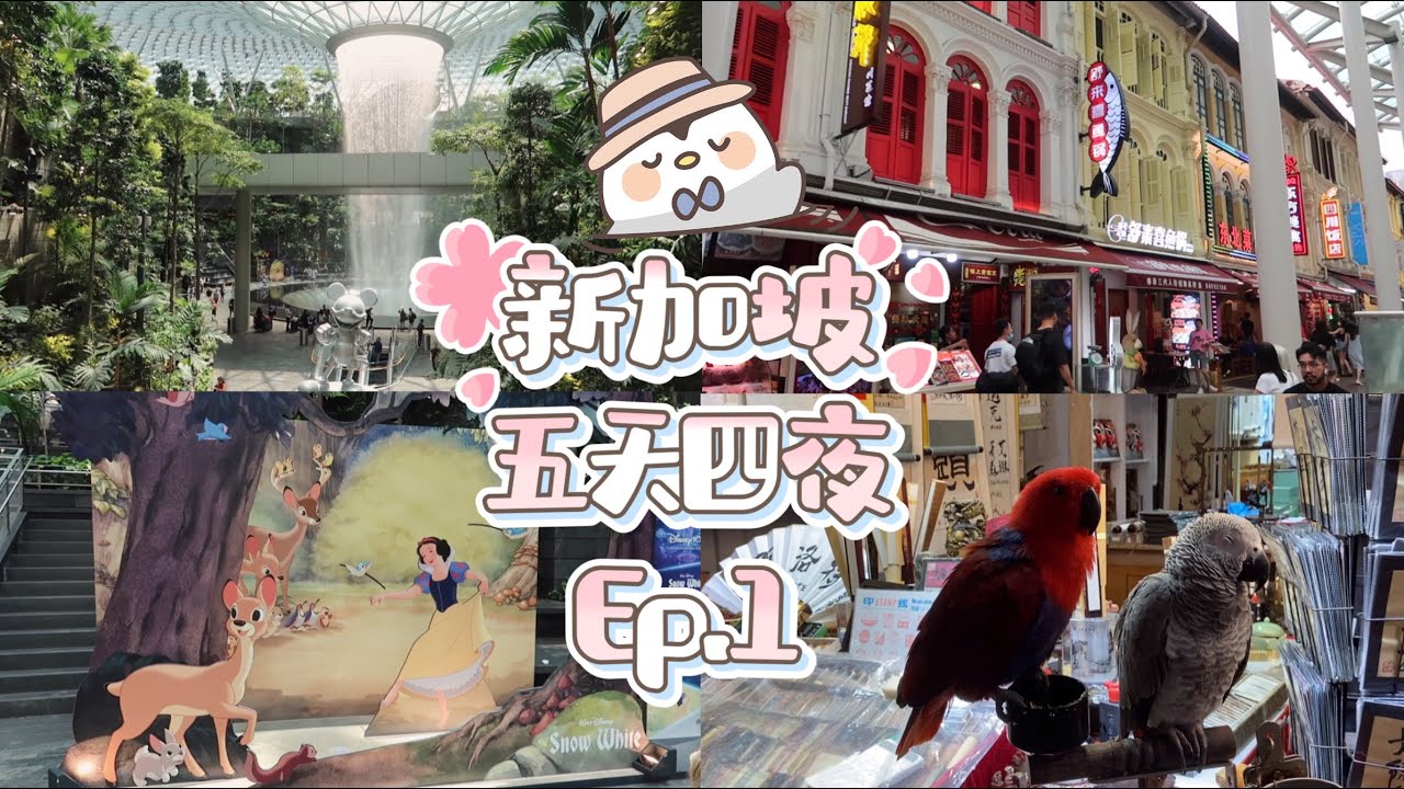 新加坡旅游Vlog | 樟宜机场+牛车水（第一集）