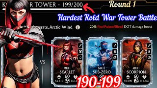 Kold War Tower Battles 190-199 Fights + Rewards | Talent Tree | Dot Damage Gameplay | MK Mobile screenshot 5