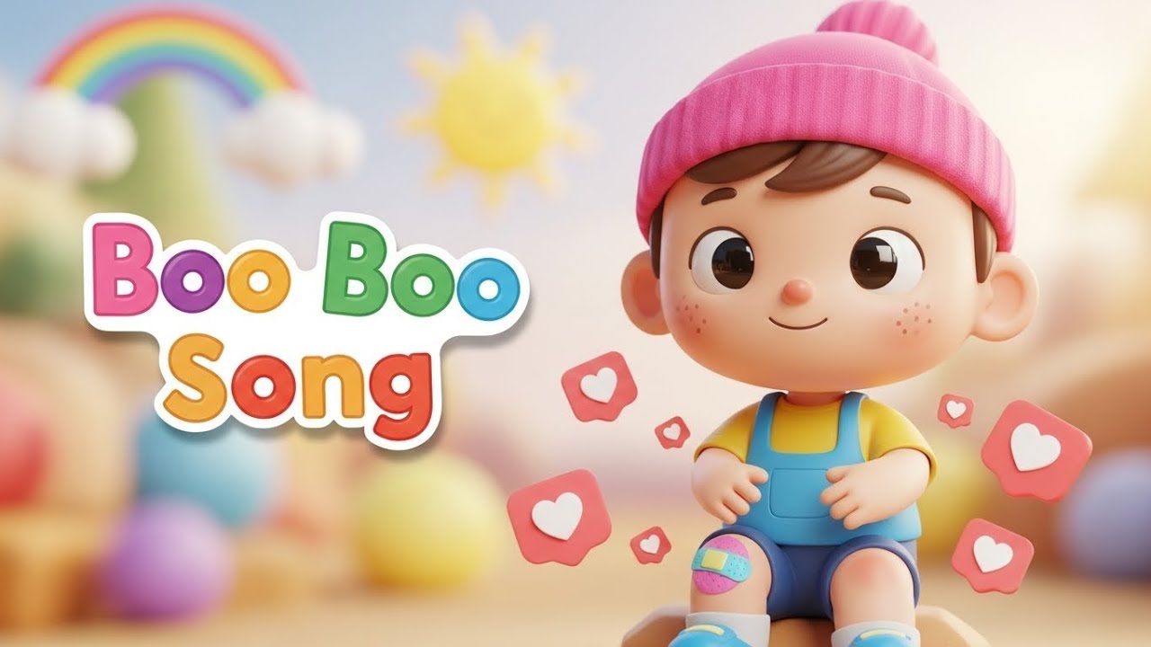Boo Boo Song 🩹🎶 | Nursery Rhyme for Kids | Comfort & Care Sing Along