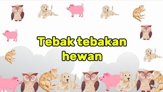 tebak tebakan hewan kucing,anjing,burung hantu,babi