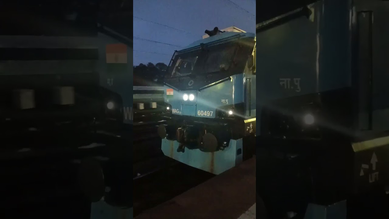 WAG 12 Locomotive with goods train