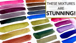 Gorgeous And Unlikely Watercolour Mixtures! These Colours Are STUNNING!
