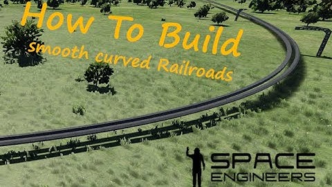 Space Engineers - How to build - smooth floating curved Railroads