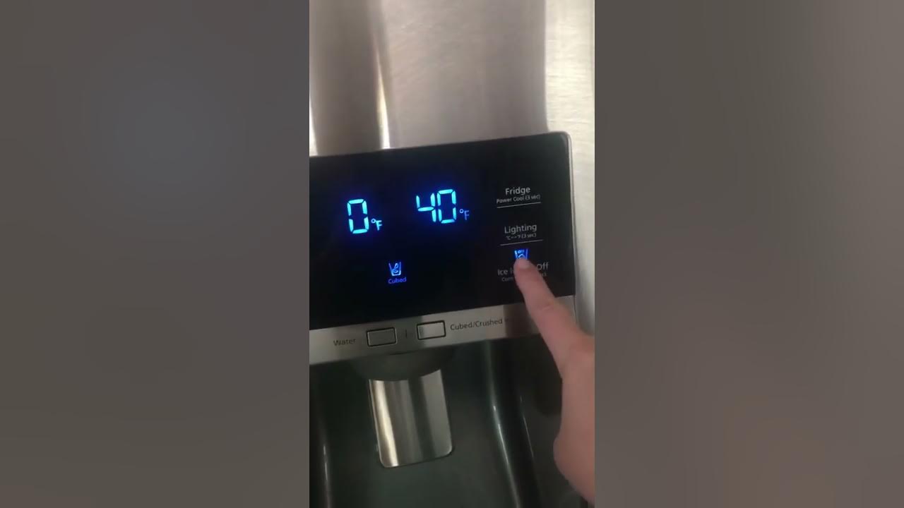 Samsung refrigerator lock mode on and off YouTube