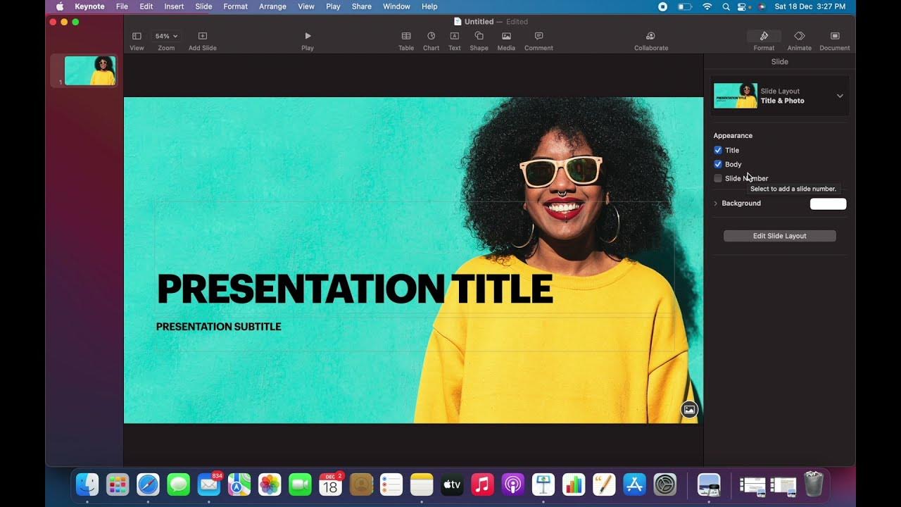 how to make presentations on macbook