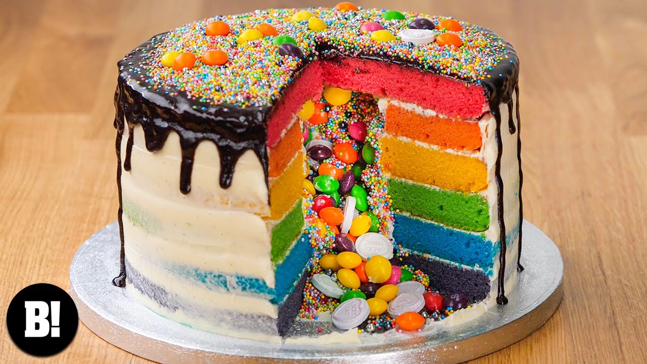 How to Make the Ultimate Rainbow Cake - YouTube