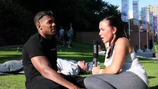 ANTHONY JOSHUA MBE talks to Sophia De Stefano, a day before his 7th pro Heavyweight fight
