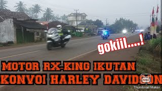 motor rx-king ikutan konvoi harley Davidson