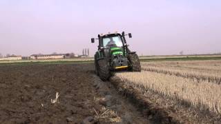 Ploughing 2014 - 2 DEUTZ-FAHR Agrotron 630 TTV & M620 + LEMKEN EurOpal 6