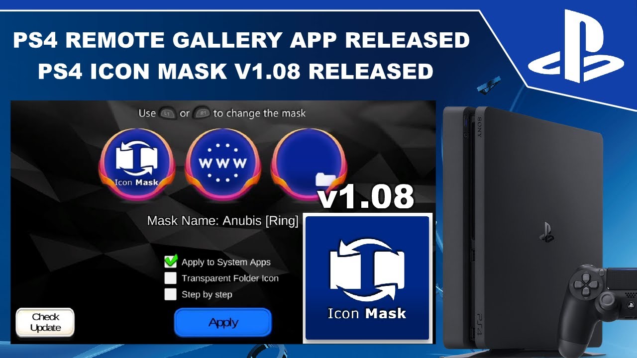 PS4 Gallery App Released, Mask v1.08 Released -