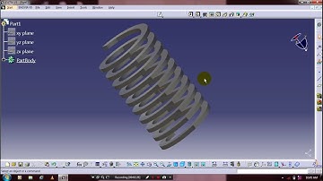 HELICAL SPRING IN CATIA V5