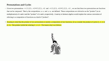 Products of Cycles - Linear Algebra Ch0 Part3