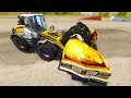 BeamNG Drive - CRUSHING CARS WITH FARMING EQUIPMENT!