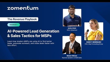 AI-Powered Sales & Lead Gen for MSPs | The Revenue Playbook Webinar #1