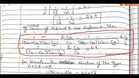 CRE1 Integral Method of Analysis, Third Order Reactions