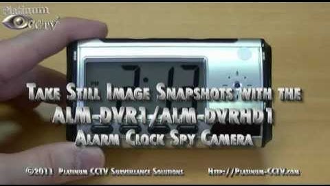 Taking Still Snapshots - Hidden Mini Alarm Clock Spy Camera - ALM-DVR1 ALM-DVRHD1