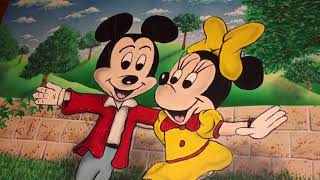 Mandela Effect - Mickey & Minnie Mouse Painting - No Tail
