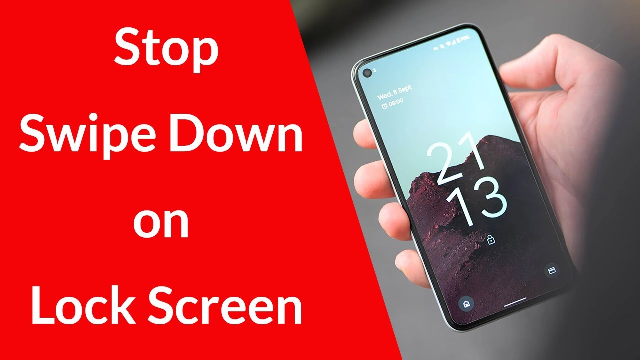 How to Stop Swipe Down on Lock Screen Mobile? || Stop Pull Down on Lock ...