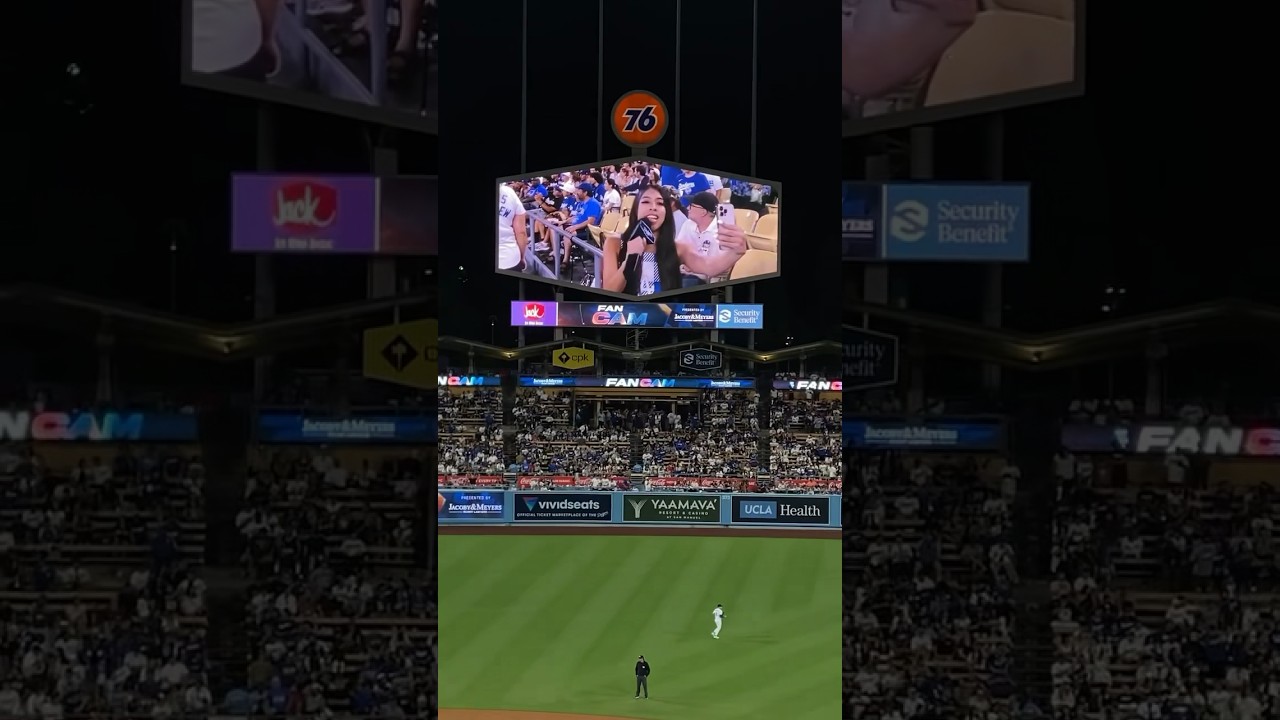 FAN CAM AT DODGER STADIUM