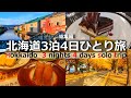 【北海道 ひとり旅 】札幌と小樽３泊4日で紅葉と観光・グルメを楽しむ【総集編】