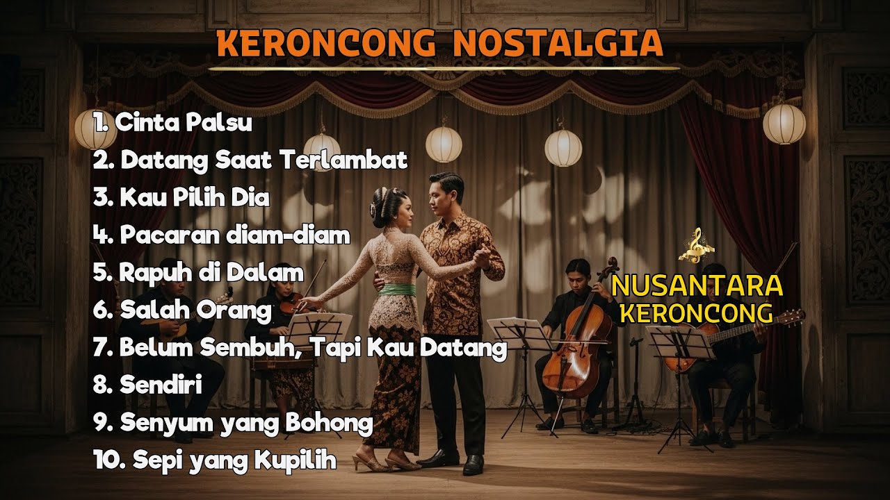 Keroncong Klasik Indonesia Terpopuler | Nostalgia Damai Musik Tempo Dulu untuk Relaksasi