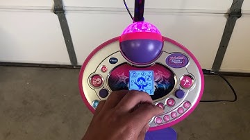 VTech Kidi Star Karaoke Machine, Pink/Purple With Microphone & Stand