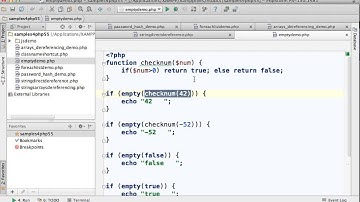 The empty Function in PHP5.5