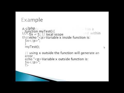 Cs310 PHP Variables Scope in hindi/urdu part 14