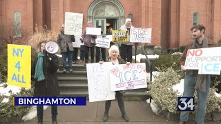 Anti-ice activists and elected officials support New York For All