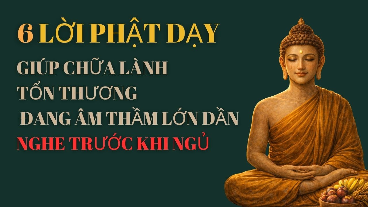 6 LỜI PHẬT DẠY TRƯỚC KHI NGỦ CHỮA LÀNH TỔN THƯƠNG