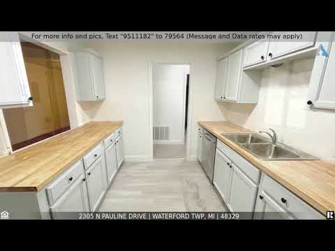 2305 N PAULINE Drive, Waterford Twp, MI home video tour