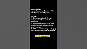 Kubernetes operators vs Helm charts