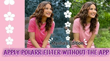 How To Add Polarr Filters without Polarr app || Mysha
