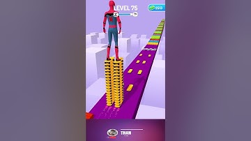 SPIDERMAN SKATER STACKER GAMEPLAY WALKTHROUGH  ANDROID, iOS MOBILE  SUPER HERO  #SHORTS GAMES #4🔥